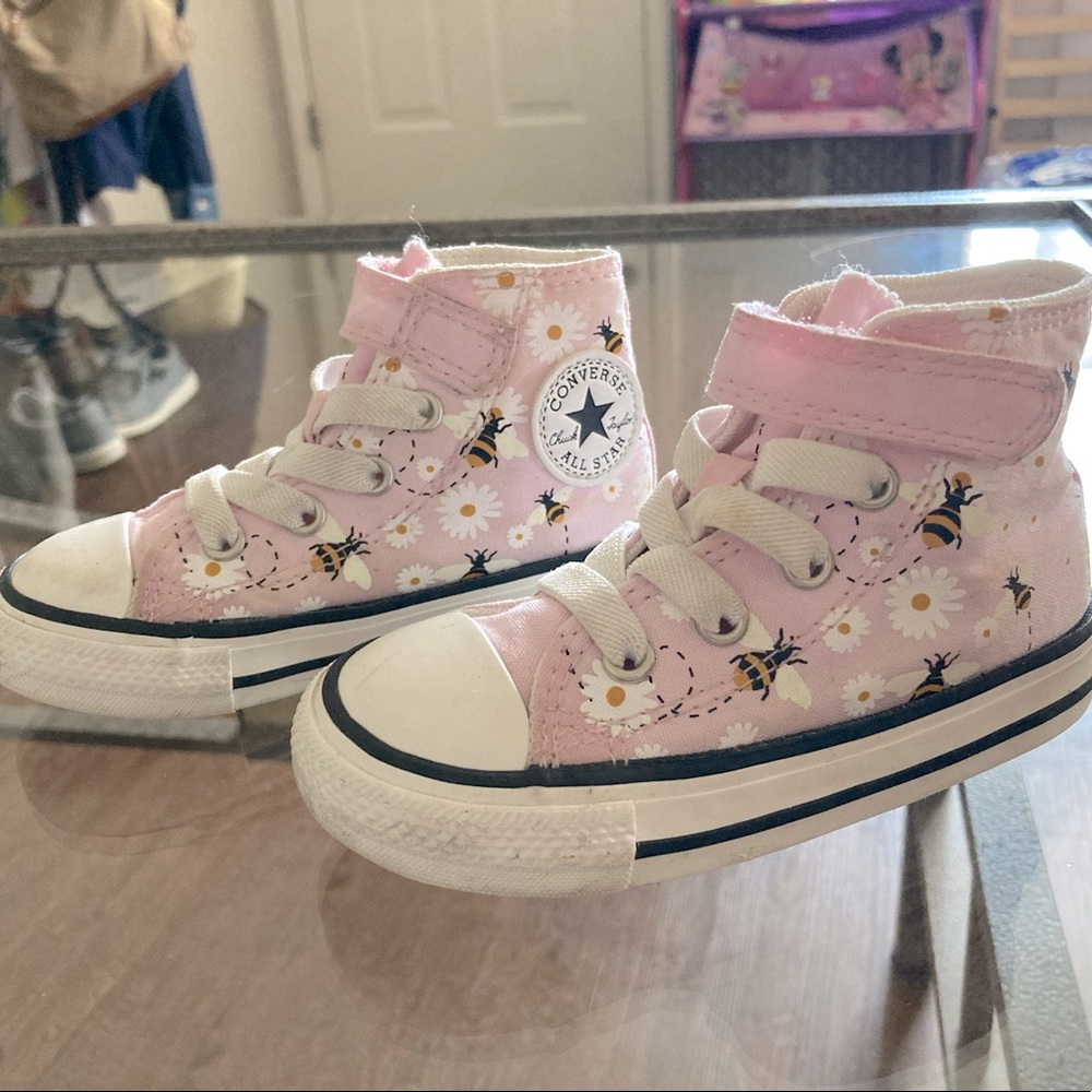 Floral bumble bee baby converse